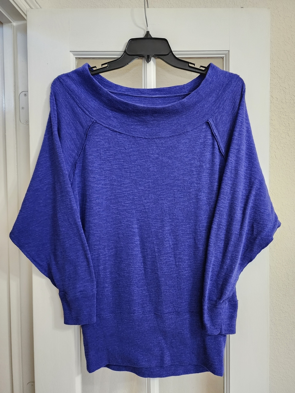 Free People We The Free Cobalt Blue Dolman Sleeve Knit Sweater P/S